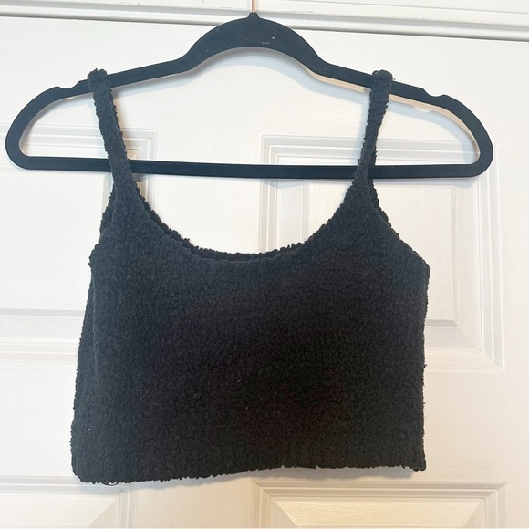 Skims cozy knit Sherpa plush cropped tank - Picture 3 of 5